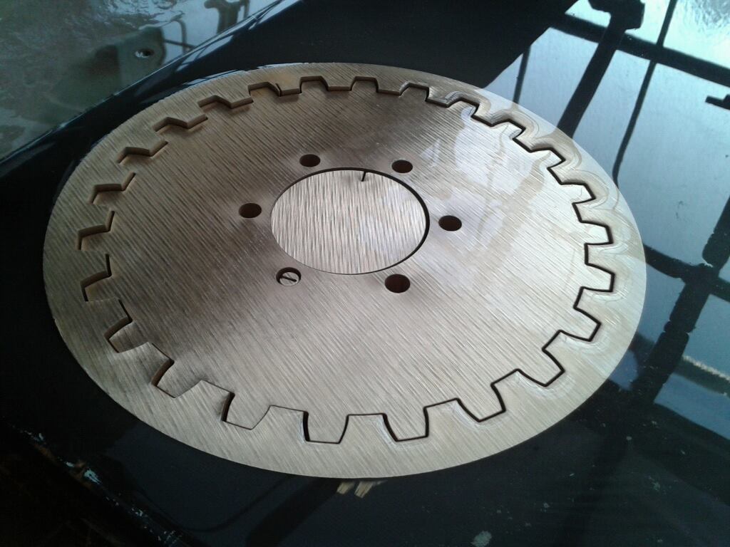 247 Watersnijden Messing Tandwiel